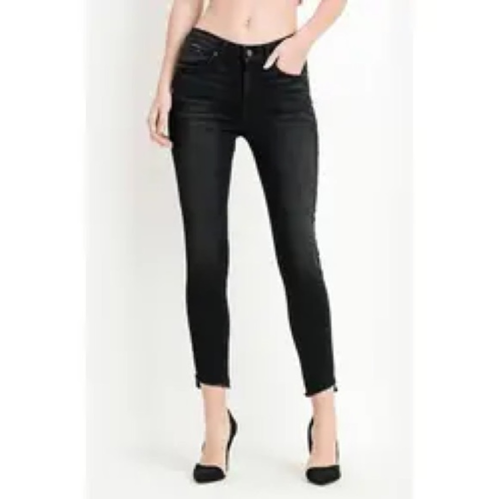 LTJ Washed Black Verona Slant Hem